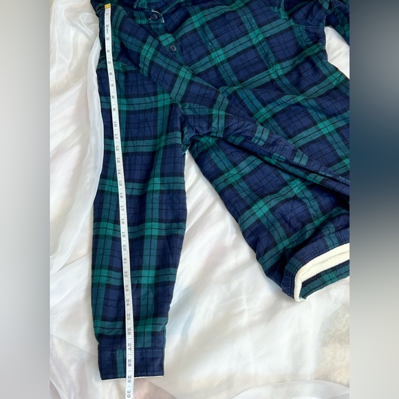 L.L. Bean Men’s Navy Blue Flannel Cotton Fleece Lined Button Up Jacket Size XL - Picture 13 of 13